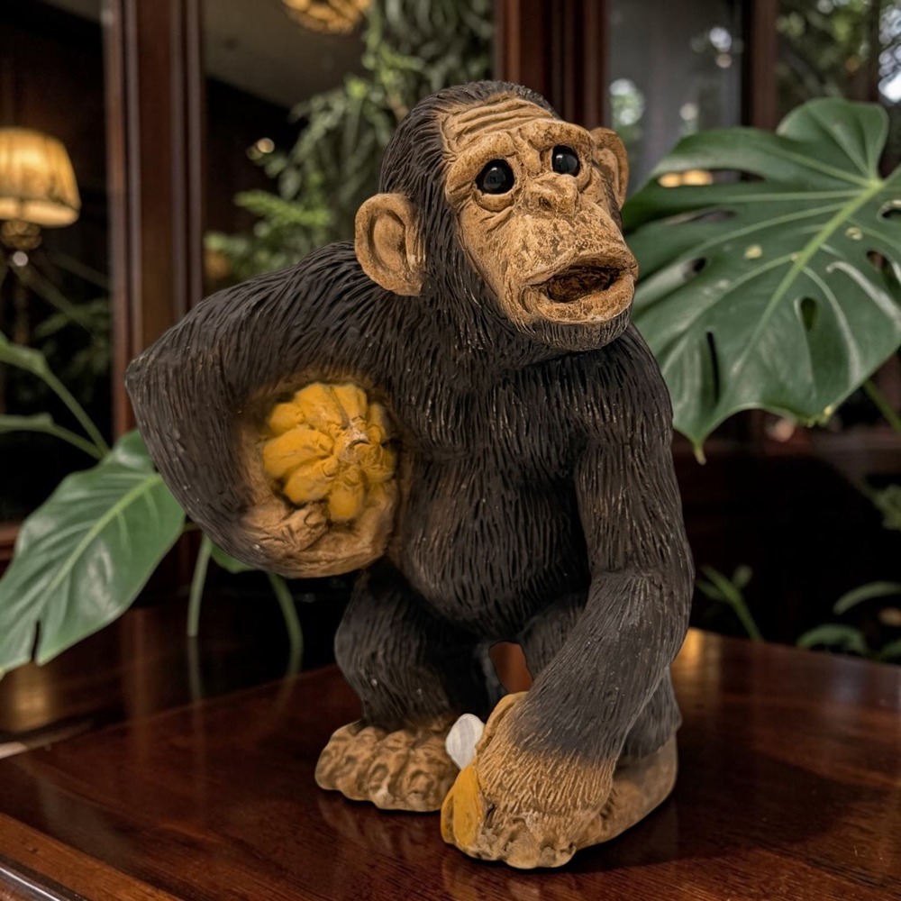 Vintage 1985 Stone Critters‎ Chimpanzee Figurine SC-195 United Design Corp USA